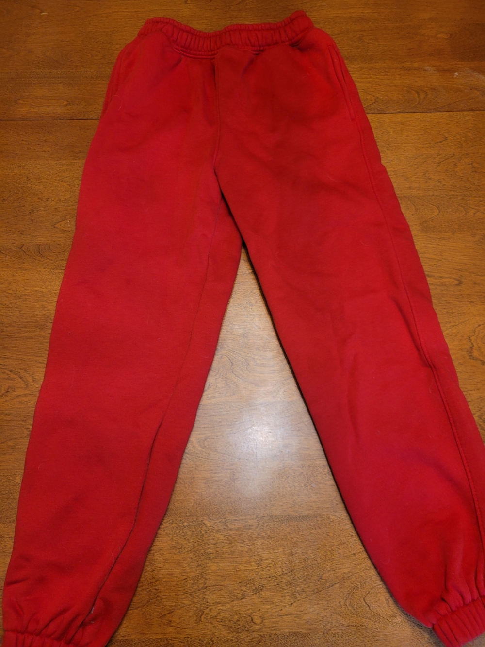 Sofia Grainge Red Fleece Joggers | XS